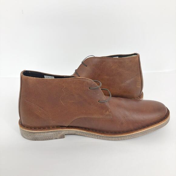 Crevo Footwear Mens Morraco Chukka Boot 13 Brown Lace Heel Leather Ankle NWOB main image 6